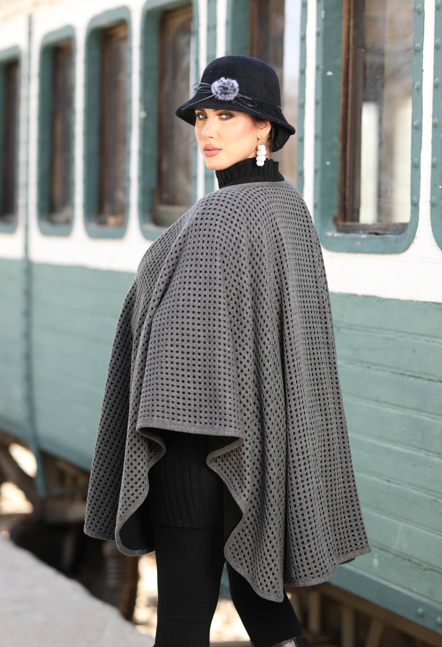 Double-Face Woolen Cap – 50027