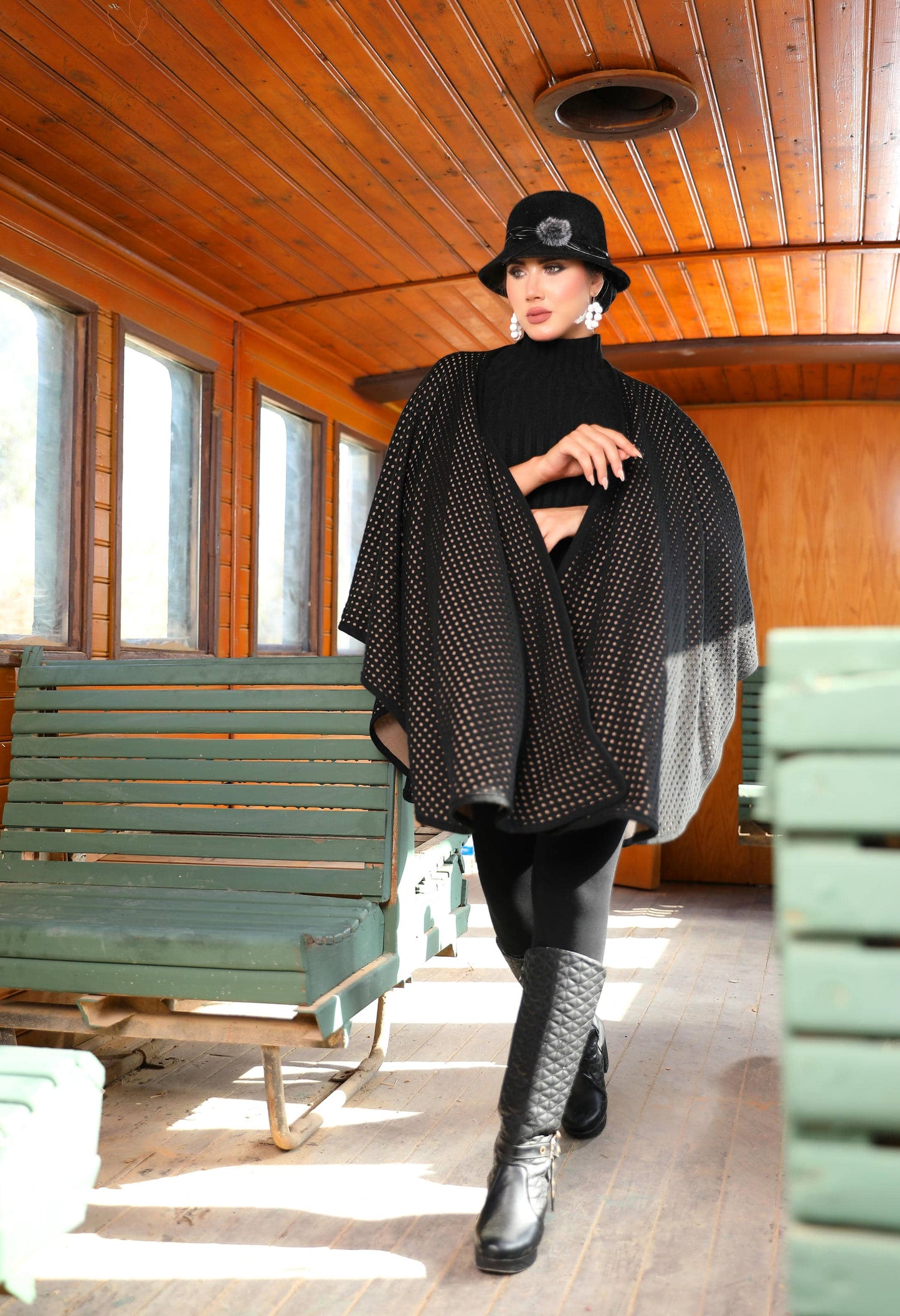 Double-Face Woolen Cap – 50027