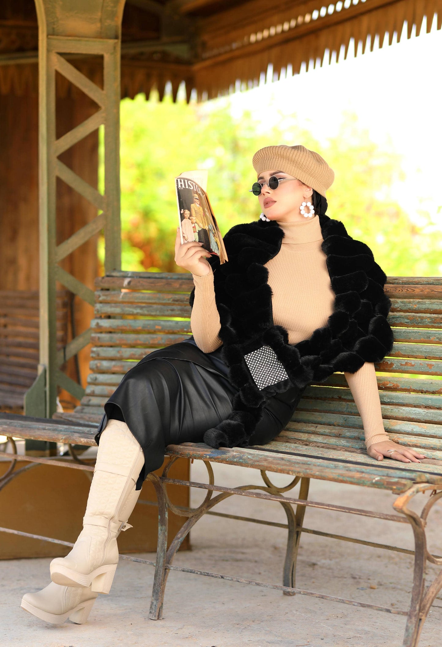 Faux Fur Shawl – 5050