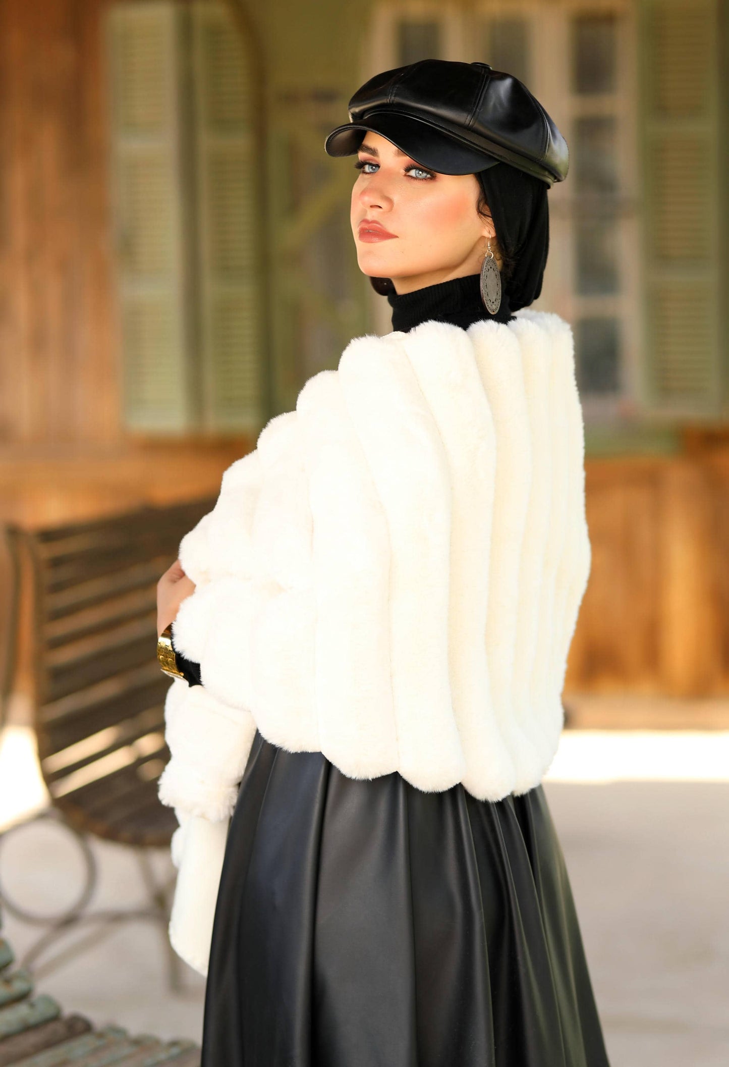 Faux Fur Shawl – 5045