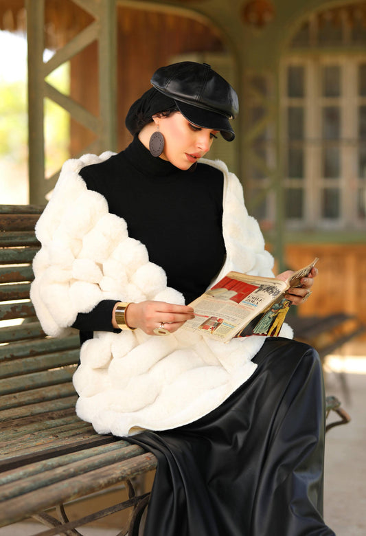 Faux Fur Shawl – 5045