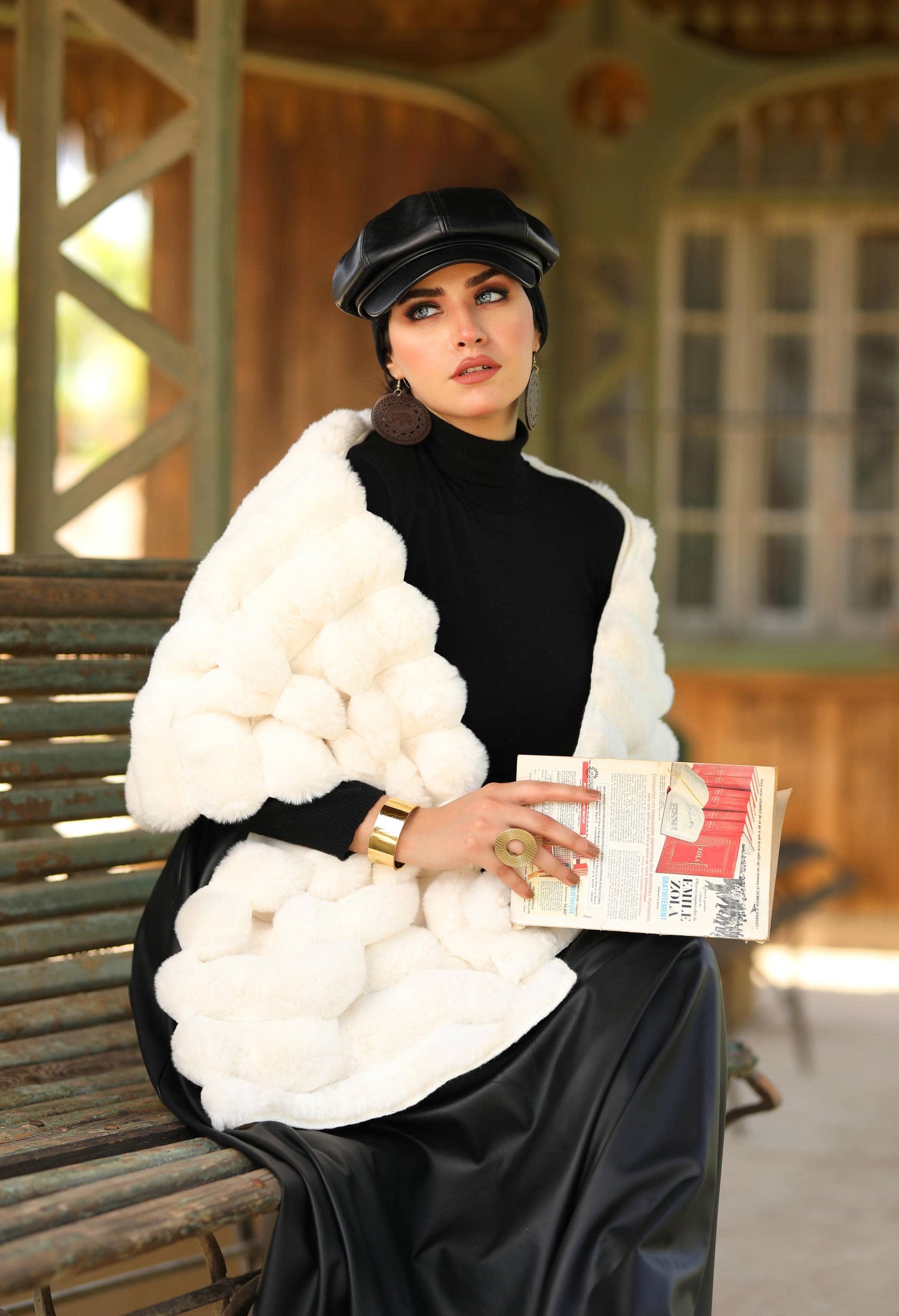 Faux Fur Shawl – 5045