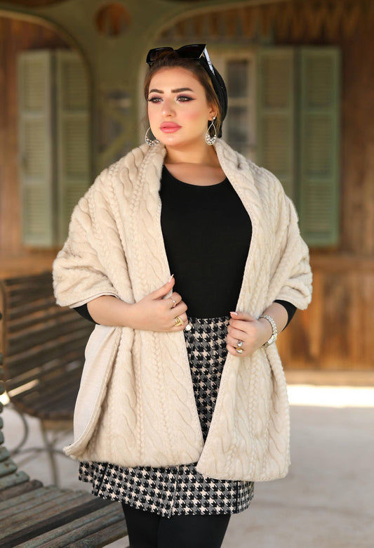Faux Fur Shawl – 5041