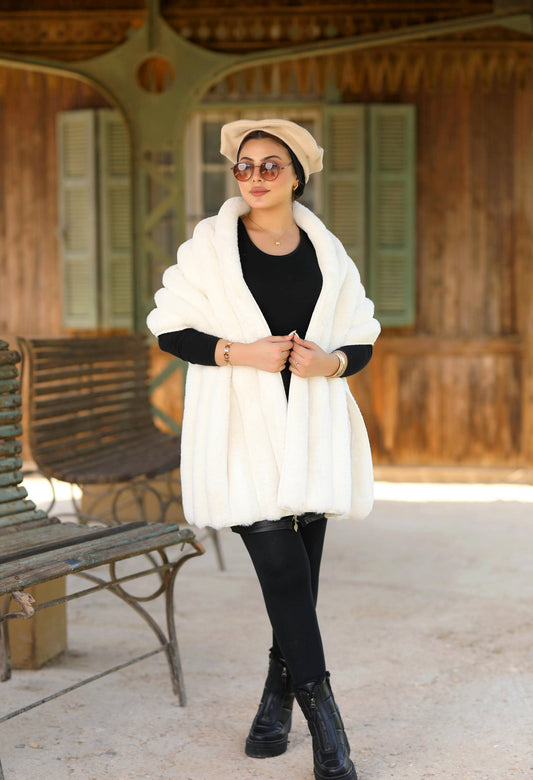 Faux Fur Shawl – 5048