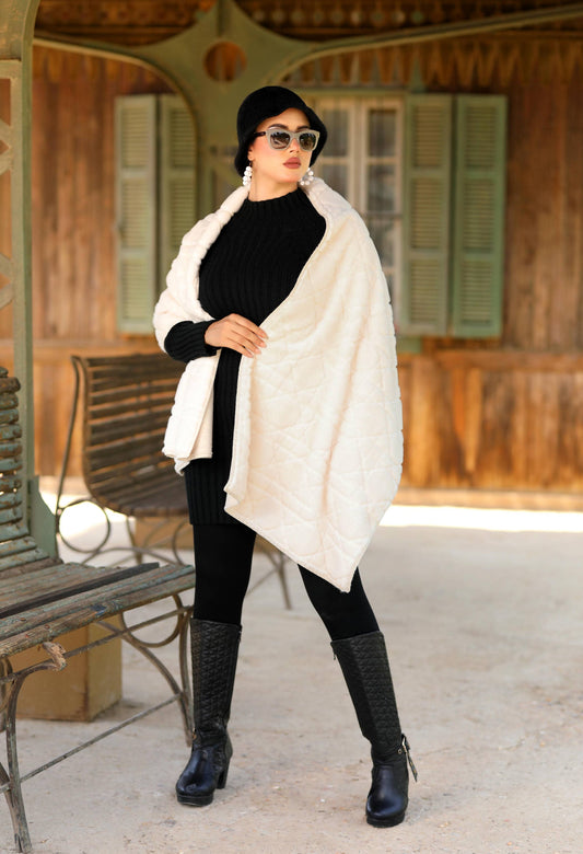 Faux Fur Shawl – 5043