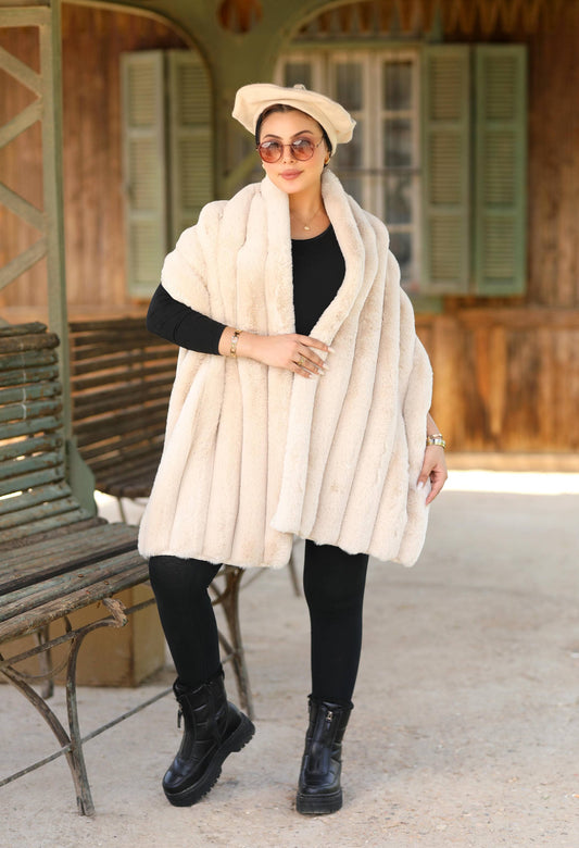 Faux Fur Shawl – 5046