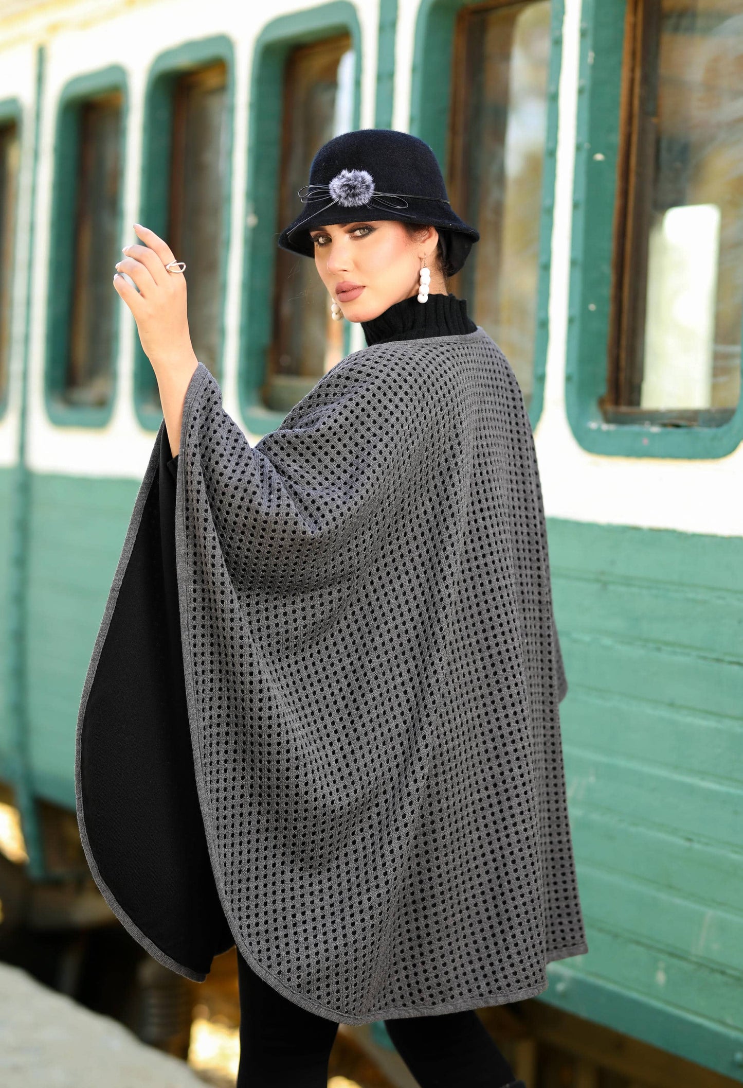 Double-Face Woolen Cap – 50027