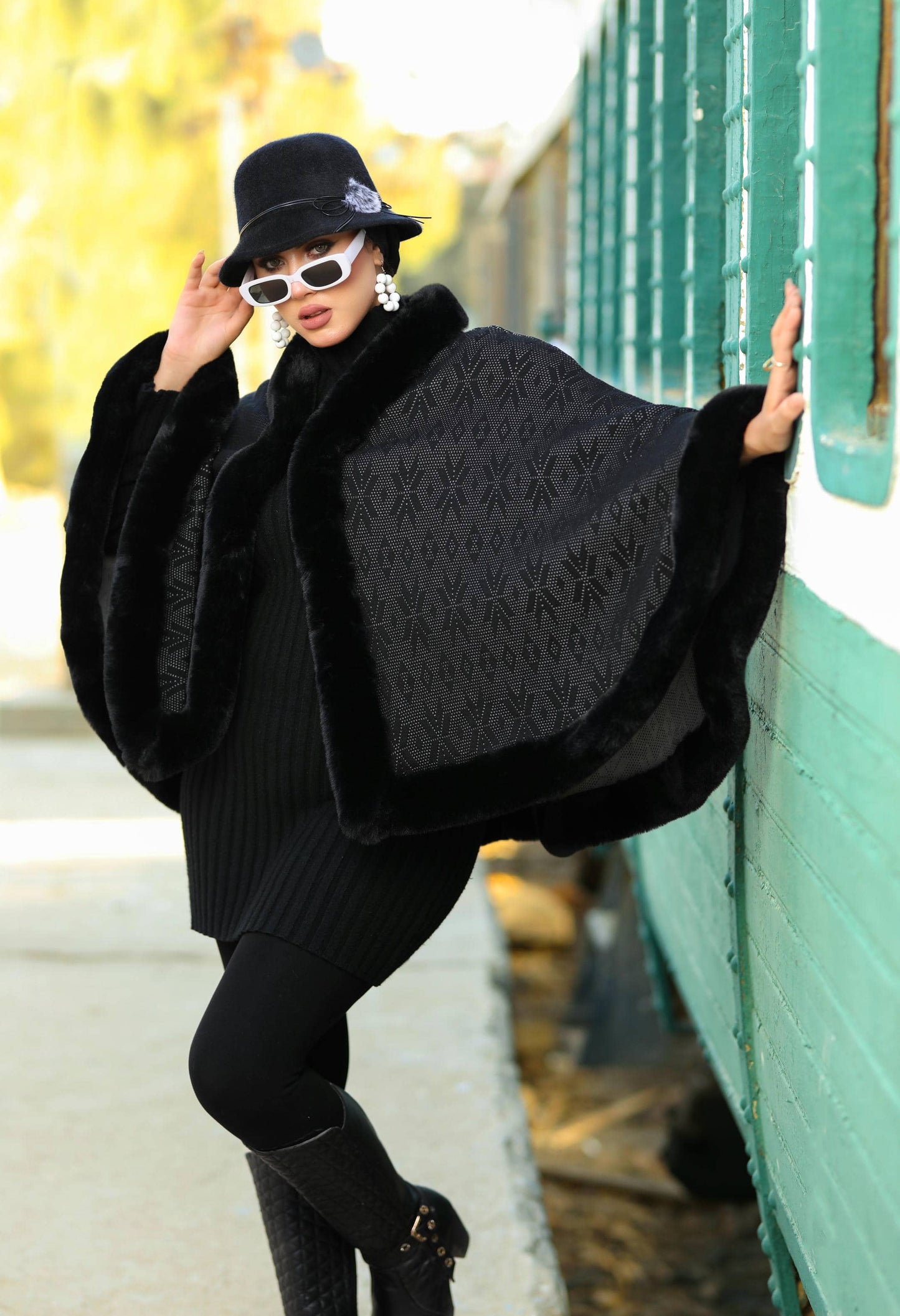 Knitted Cap with High-Quality Fur – 50022