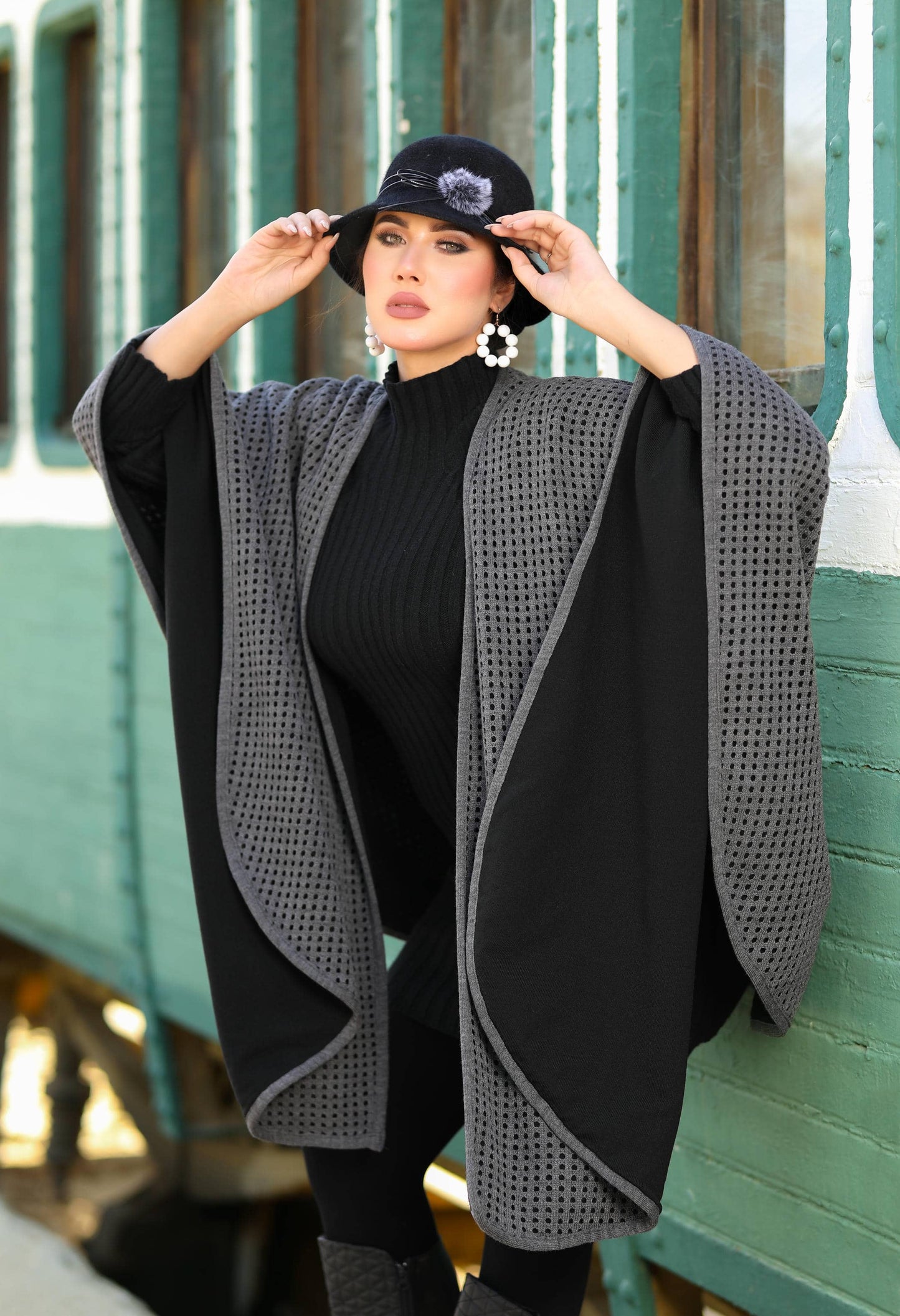 Double-Face Woolen Cap – 50027