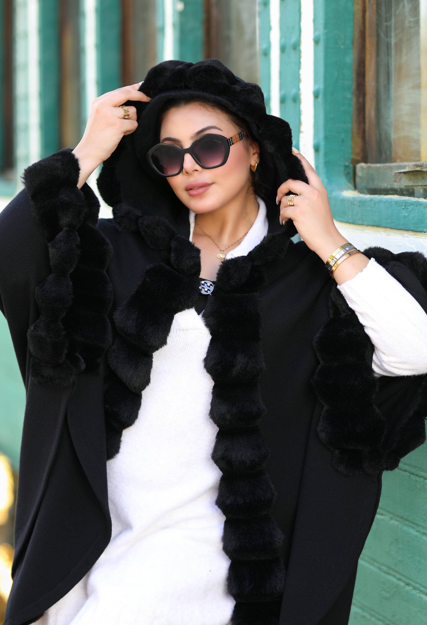 Knitted Cap with Fur – 50021
