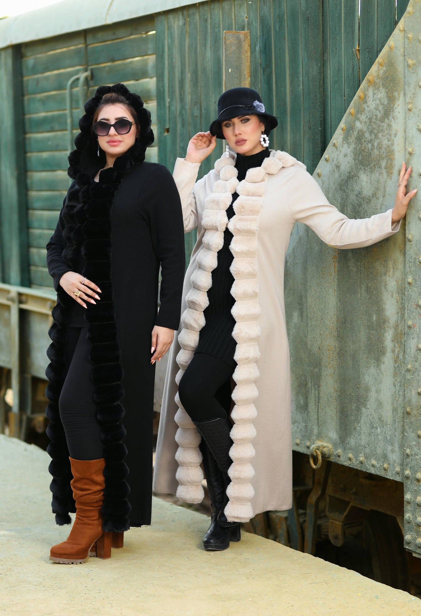 Woolen Cardigan with Fur – 50030
